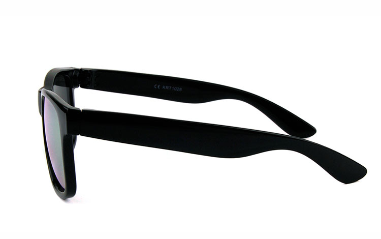 Solbrille til BØRN i sort. UV400 - sunlooper.dk - billede 3