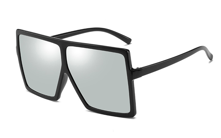 Kæmpe oversize solbrille i stort og fladt design