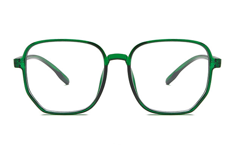 Retro inspireret brille i robust grÃ¸nt design - sunlooper.dk - billede 2