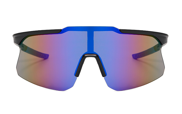 Sportsbrille til Sport, LÃ¸b, Cykling eller bare fashion, i stort / oversize design - sunlooper.dk - billede 2