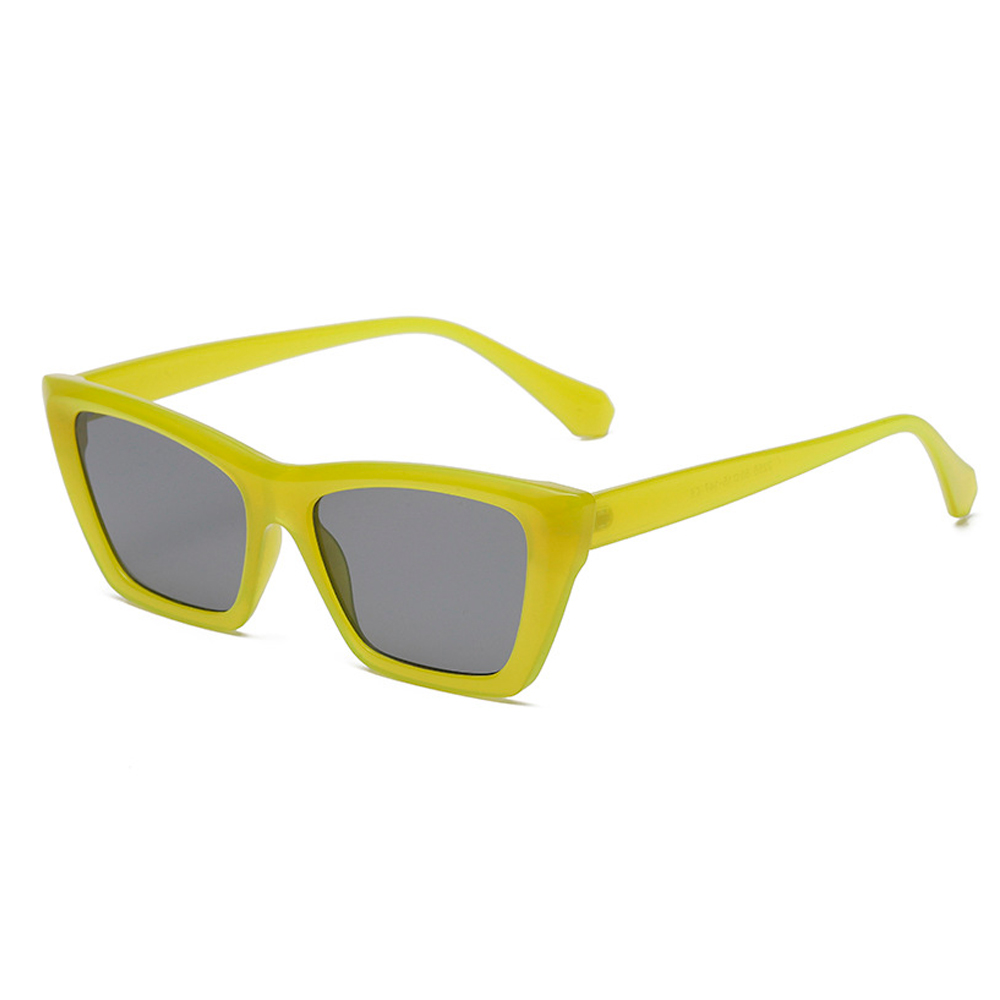 Cateye solbrille i smokey lime-grøn