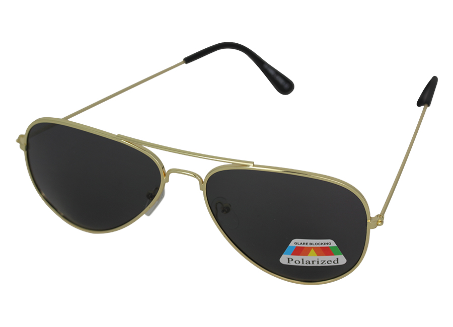 Polaroid solbrille i aviator design