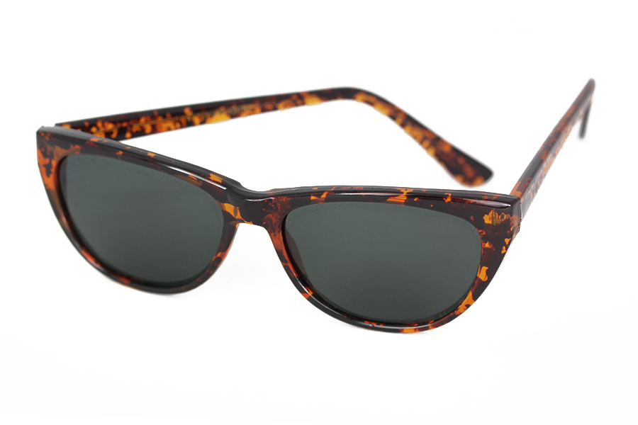 Cateye solbrille i skildpaddebrun i 50er - 60er vintage design.
