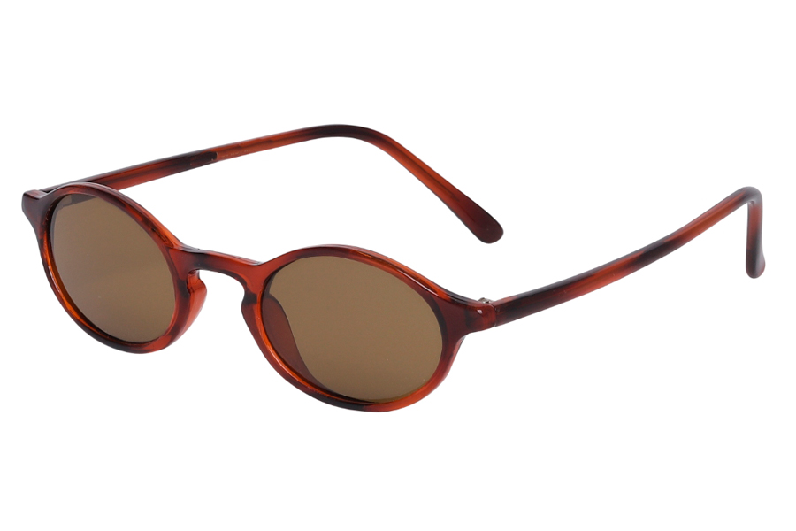 LILLE oval solbrille i moderigtigt let design