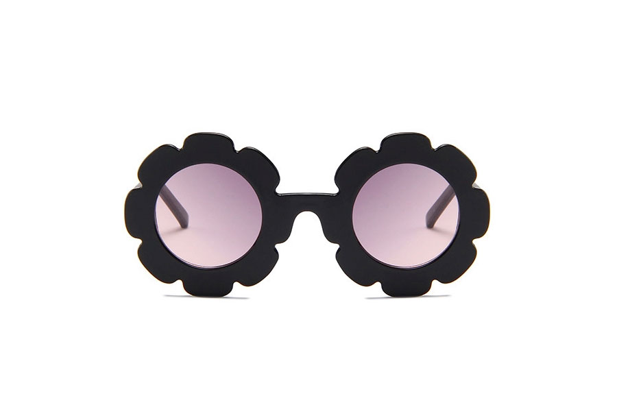 BÃ˜RNE Solbrille i sÃ¸dt sort blomst design. - sunlooper.dk - billede 2