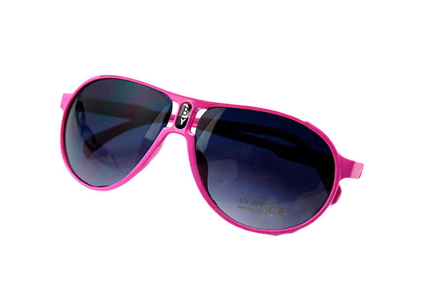 Pink BØRNE solbrille i aviator model