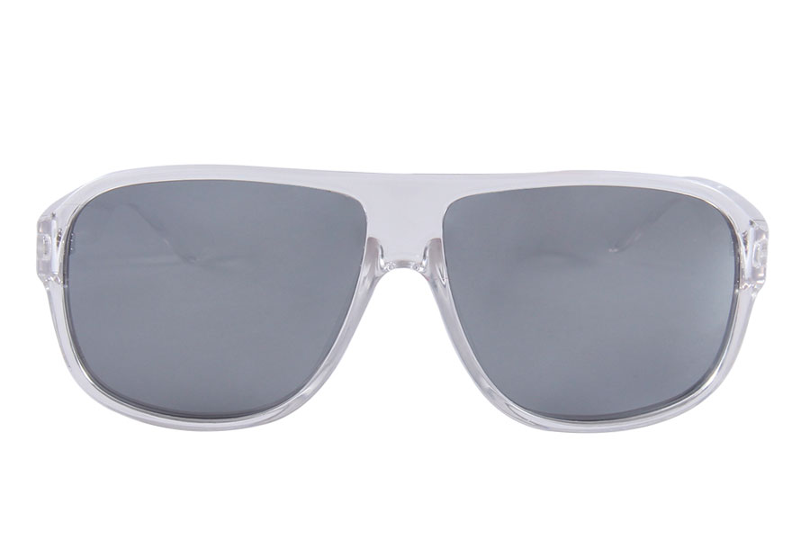 Klar transparent Solbrille med spejlglas - sunlooper.dk - billede 2