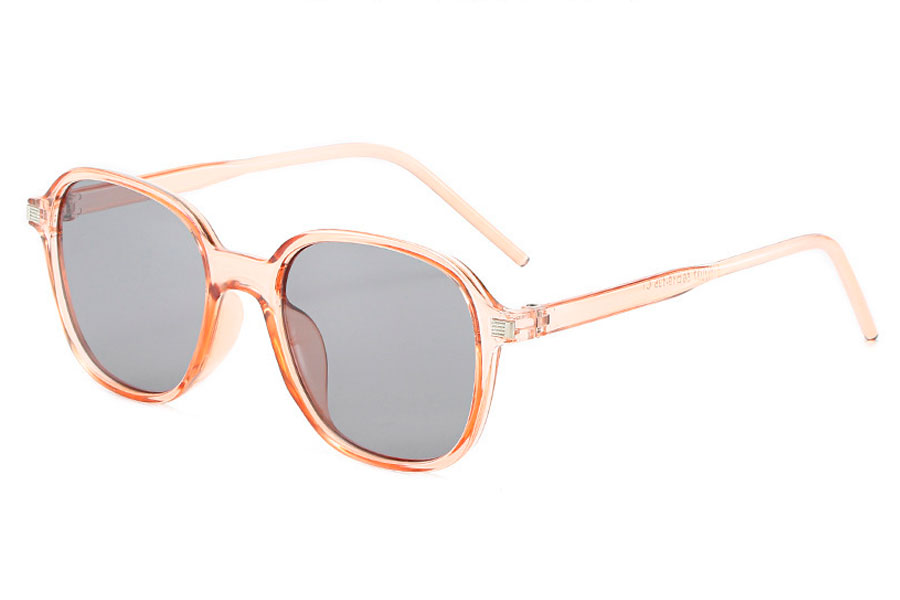 Smokey beige transparent solbrille