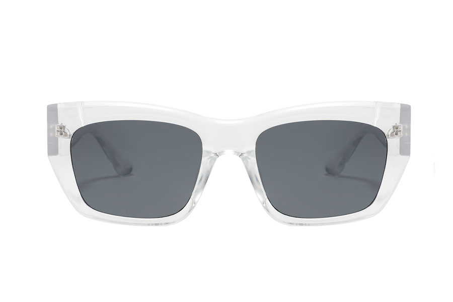 Klar transparent solbrille med kant - sunlooper.dk - billede 2
