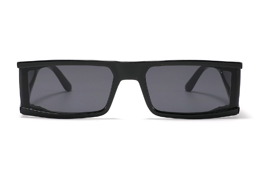 Sort solbrille med sideglas - sunlooper.dk - billede 2