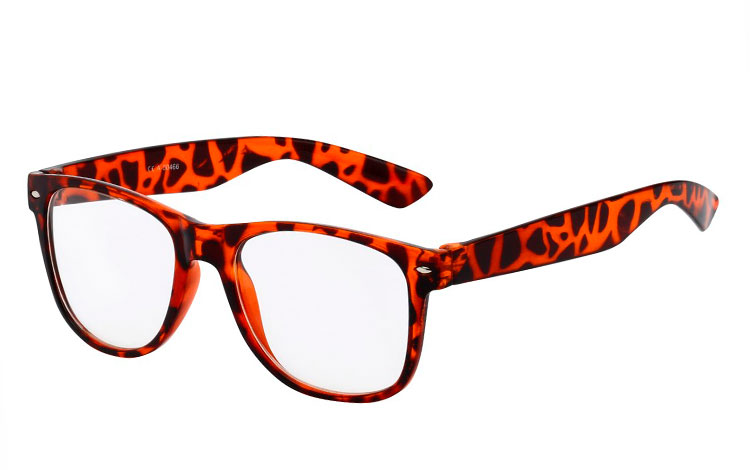 Wayfarer brille med klart glas - Design nr. 3515