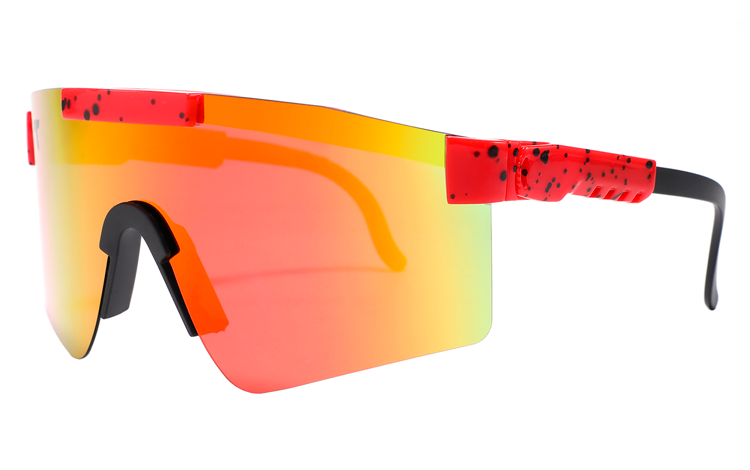 Sportsbrille til Sport, Løb, Cykling eller bare fashion, i stort / oversize design - Design nr. 4481
