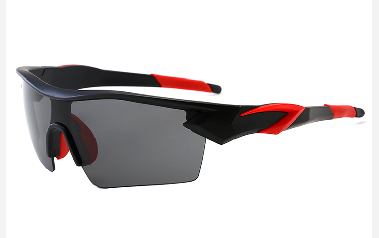 Sort og rød hurtigbrille / solbrillen til Sport - Design nr. 4514