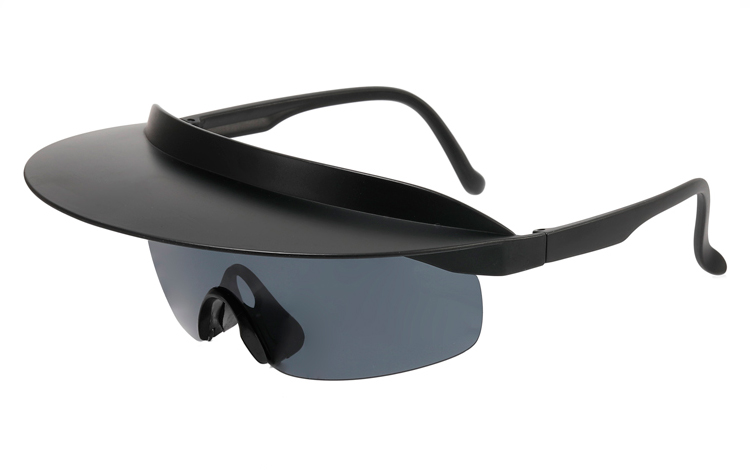 Retro inspireret solbrille med kasket-skygge - Design nr. 4521