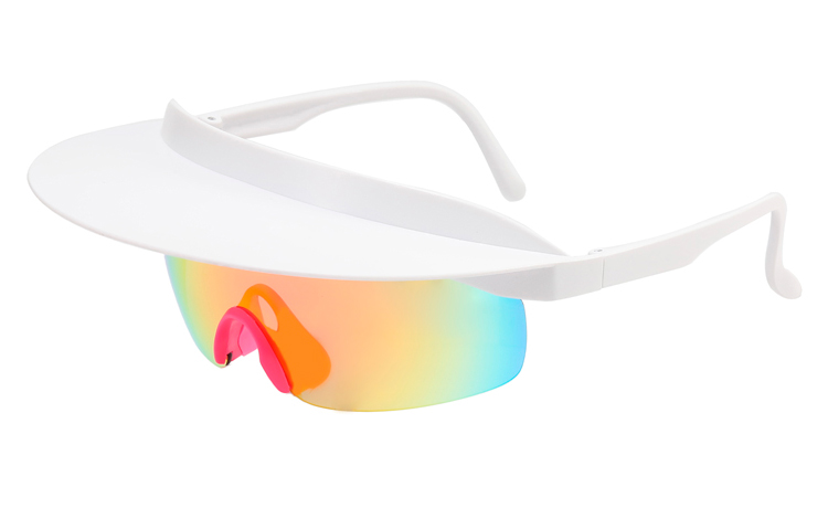 Retro inspireret solbrille med kasket-skygge - Design nr. 4522