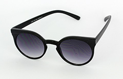 Enkelt sort rund solbrille - Design nr. 1020