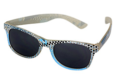 Wayfarer solbrille i farvet unisex design - Design nr. 1145
