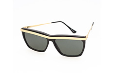 Sort solbrille med guld detalje - Design nr. 282
