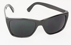 Sort enkelt solbrille i råt look - Design nr. 3000