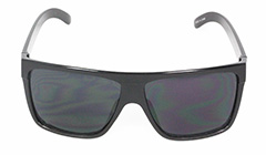 Sort enkelt solbrille i råt look. - Design nr. 3084
