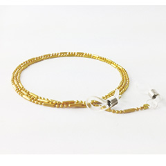 Brillekæde i guldfarvet smuk kæde - Design nr. 3167