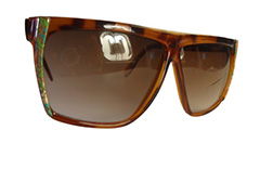 Lys brun solbrille med kant - Design nr. 324