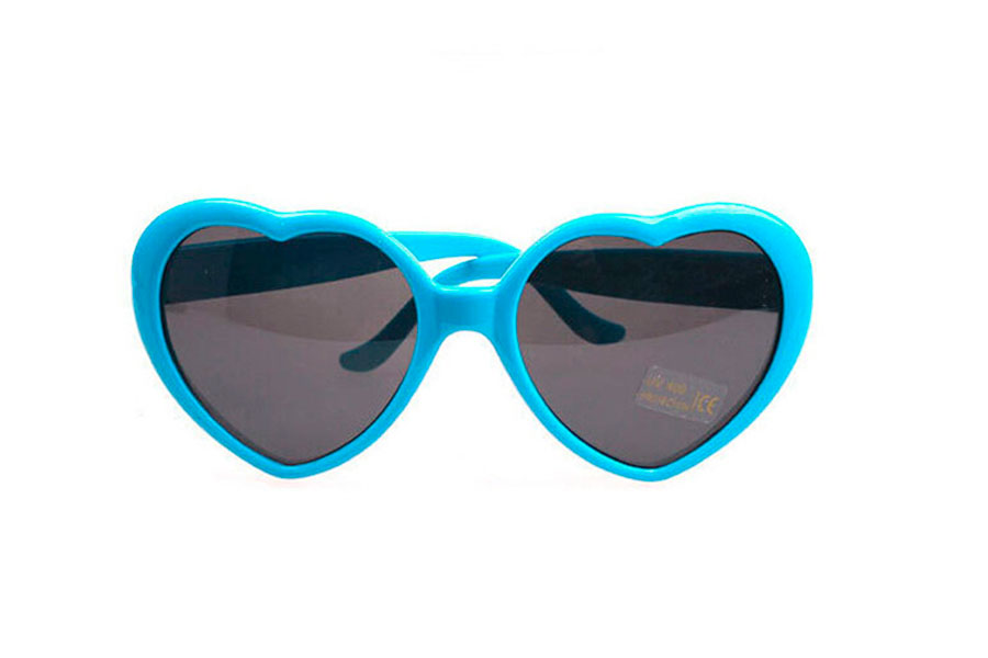Lysblå hjerte solbrille - Design nr. s4065