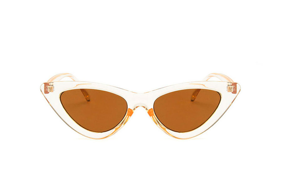 Fræk cateye solbrille i lette champagne farver - Design nr. s4140