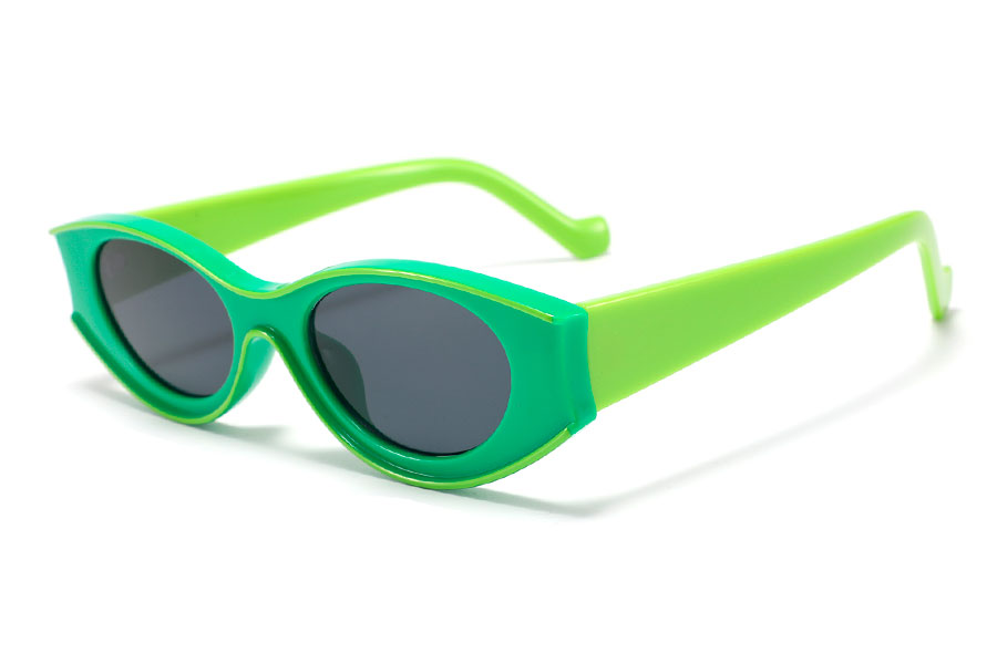 Grøn / lysegrøn hipster-racer solbrille - Design nr. 4345