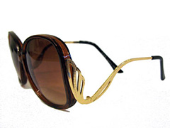 Stor solbrille i brun - Design nr. 537