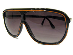 Brun aviator med orange - Design nr. 849